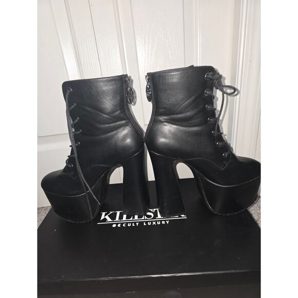 Killstar Hell-O Faux Leather Platform Bootie Size 9 - Picture 2 of 9